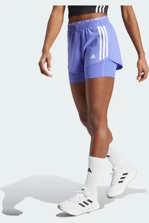 adidas Own The Run 3 Franjas 2 en 1 Semi Cobalto Azul - Mujer