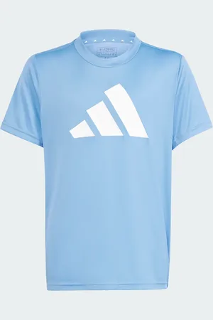 adidas Playera Train Essentials Aeroready Logo Ajuste Clásico Azul Burst - Niño