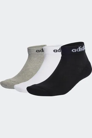 adidas Linear Acolchados Largo al Tobillo 3 Pares Medium Gris Gris