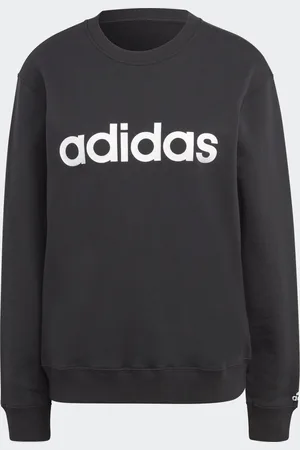 adidas Sudadera Essentials Linear Felpa Francesa Negro - Mujer