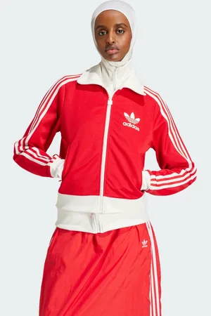 adidas Chamarra Deportiva Kseniaschanider Beckenbird Dos en Uno Better Scarlet - Mujer