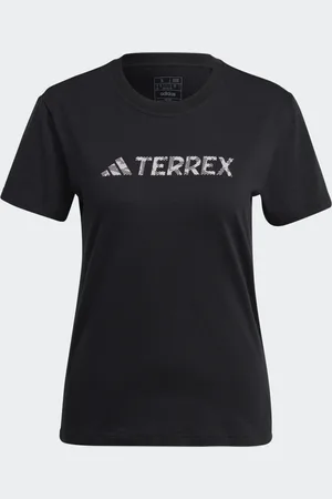 adidas Playera Terrex Classic Logo Negro - Mujer