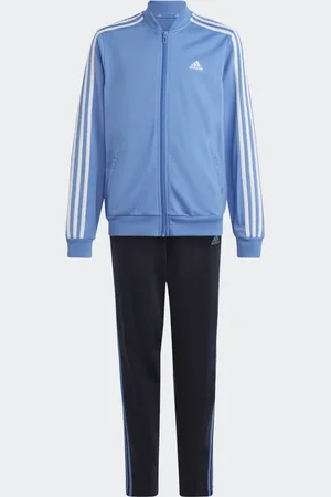 adidas Conjunto Essentials 3 Franjas Azul Fusion Met. - Niño