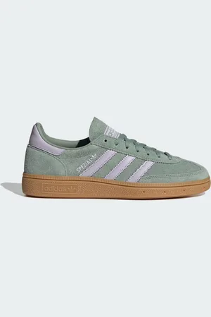 adidas Tenis Handball Spezial Plata Verde - Mujer