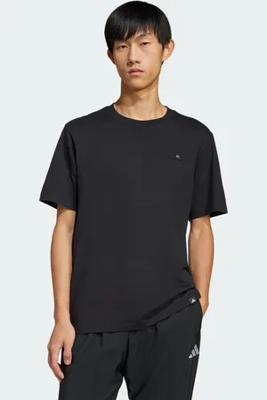 adidas Playera Estampada Lounge Slide Negro - Hombre