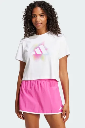 adidas Playera Dance Estampada Blanco - Mujer