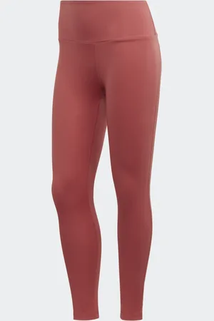 adidas Mallas Yoga Essentials Corte Alto Wonder Rojo - Mujer