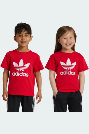adidas Playera Adicolor Trifolio Niños Better Scarlet - Niño