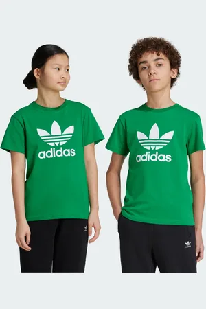 adidas Playera Adicolor Trifolio Kids Verde - Niño