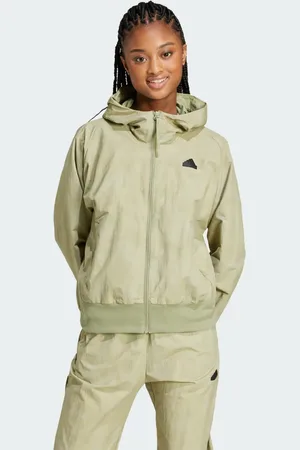 adidas Sudadera Con Gorro Z.N.E. Tejida Con Cierre Frontal Multicolor - Mujer