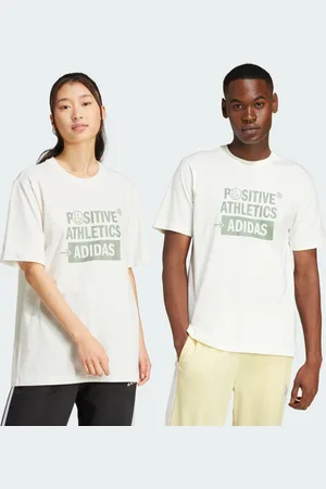 adidas Playera Lounge Verbiage Estampada Off Blanco - Hombre