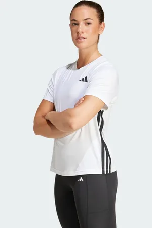 adidas Polera de Entrenamiento Train Essentials 3 Tiras Blanco - Mujer