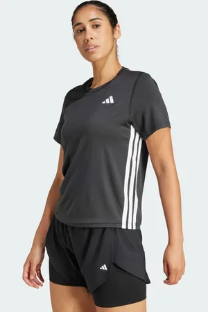 adidas Polera de Entrenamiento Train Essentials 3 Tiras Negro - Mujer