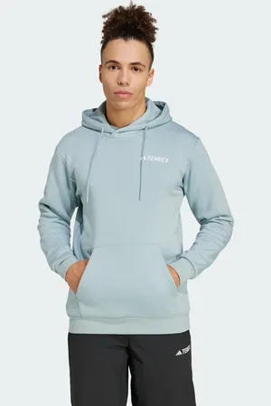 adidas Buzo Con Capucha Terrex Multi Logo Pequeño Magic Gris - Hombre