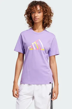 adidas Playera Tech Fill Estampada Violeta Fusion - Mujer