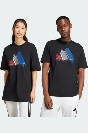 adidas Playera Lounge Ice Estampada Negro - Hombre