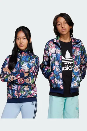 adidas Chamarra Deportiva Firebird Originals x Liberty London Kids Night Indigo - Niño