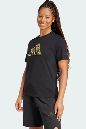 adidas Playera Tech Metallic Graphic Negro - Mujer