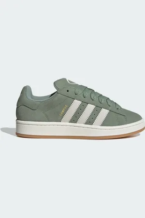 adidas Tenis Campus 00s Plata Verde - Mujer