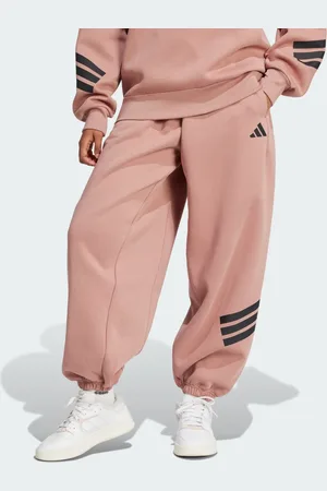 adidas Pants Parachute Future Icons 3 Franjas Warm Clay - Mujer