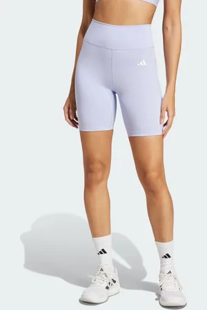 adidas Mallas Cortas Optime Essentials Stash Pocket 7 Pulgadas Violeta Tone - Mujer