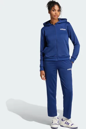 adidas Conjunto Essentials Linear Dark Azul - Mujer