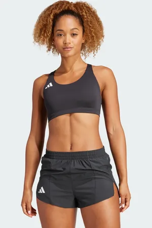 adidas Top Deportivo Adizero Essentials Run Soporte Medio Negro - Mujer