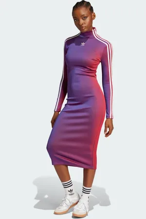 adidas Vestido Acanalado Manga Larga Rasant Multicolor - Mujer