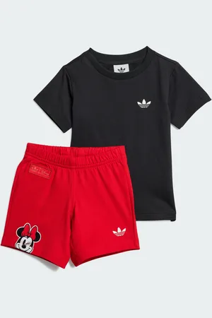 adidas Conjunto Playera y Shorts x Disney Minnie Mouse (Bebé) Negro - Niño