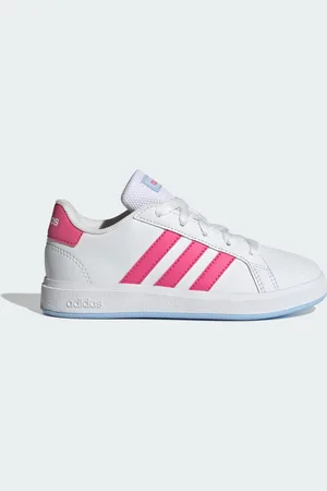 adidas Tenis Grand Court Lifestyle Para Tenis Con Cordones Blanco - Niño