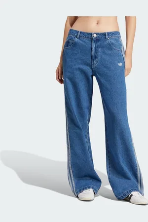adidas Pants Deportivos Adicolor Denim 3 Franjas Indigo Denim - Mujer