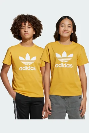 adidas Playera Adicolor Trifolio Kids Preloved Amarillo - Niño
