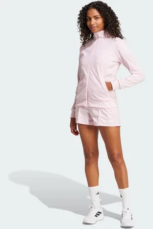 adidas Conjunto Essentials Linear Shorts Clear Rosa - Mujer