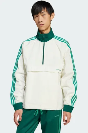 adidas Chamarra Con Cierre Corto Off Blanco - Hombre