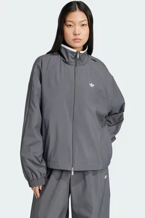 adidas Chamarra Adilenium Season 3 Zip Gris Five - Mujer