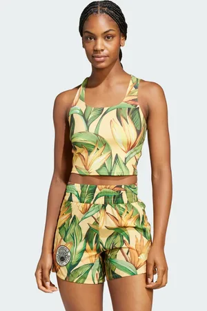 adidas Playera Sin Mangas de Training x Farm Rio Semi Spark - Mujer