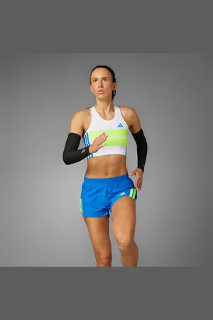 adidas Playera Corta de Running Adizero Retro Blanco - Mujer