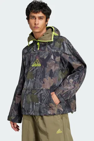 adidas Chamarra Camo Q1 Olive Strata - Hombre