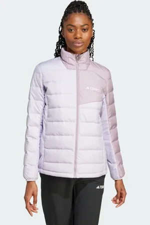 adidas Chamarra Terrex Multi Light Plata Dawn - Mujer