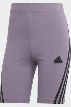 adidas Shorts de Ciclismo Future Icons 3 Franjas Shadow Violeta - Mujer