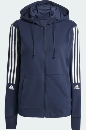 adidas Chamarra Con Gorro Aeroready Made For Training Legend Ink - Mujer