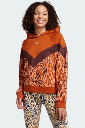 adidas Sudadera Con Gorro x Farm Rio Fox Rojo - Mujer