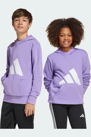 adidas Sudadera Con Gorro Essentials (Niños) Violeta Fusion - Niño