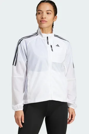 adidas Chamarra Own The Run Blanco - Mujer