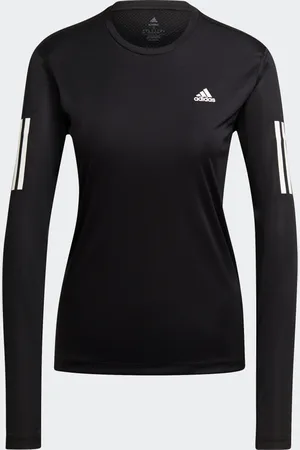 adidas Playera Own The Run Manga Larga Negro - Mujer
