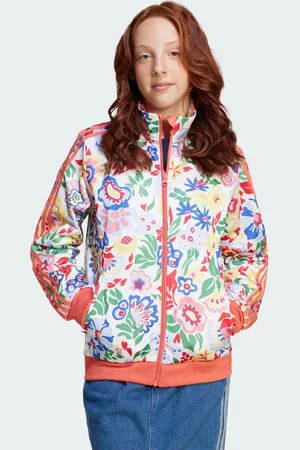 adidas Chamarra Deportiva Firebird Originals x Liberty London Kids Blanco - Niño