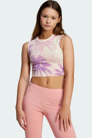 adidas Playera Sin Mangas Corta Kids Semi Rosa Spark - Niño