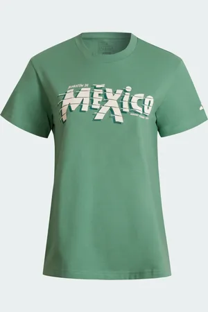 adidas Mexico Gfx T W Preloved Verde - Mujer