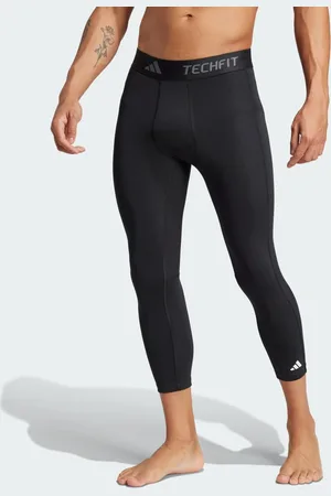 adidas Mallas 3/4 de Entrenamiento Techfit Compression Negro - Hombre