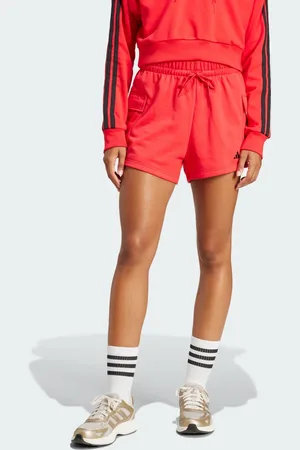 adidas Essentials Logo Pequeño French Terry Cargo Pure Ruby - Mujer
